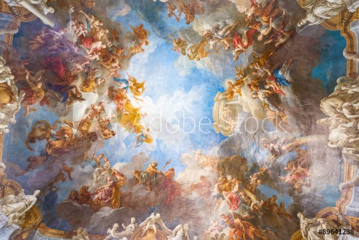 Picture of Ceiling painting of Palace Versailles near Paris France